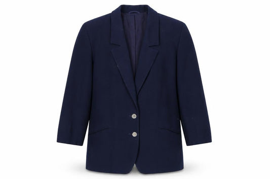 St Michael Women's Blue Blazer Size 12 Classic Style