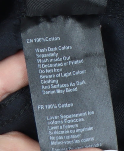 Enzo Men's Black Straight Jeans Size 34 Regular Fit