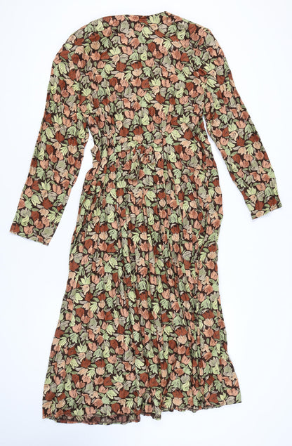 Richards Women's Multicoloured Floral Midi Dress Size 18