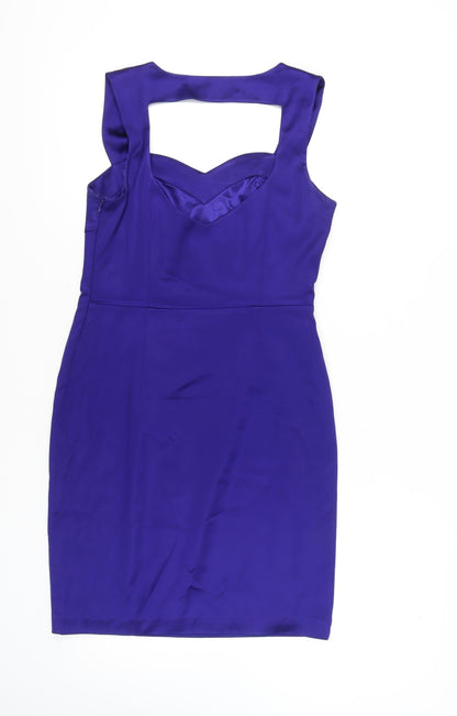 Belle by Oasis Women's Purple Sheath Dress Size 12