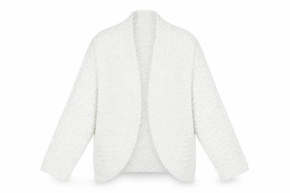 Womens UK Size L David Emanuel White Cardigan Jumper