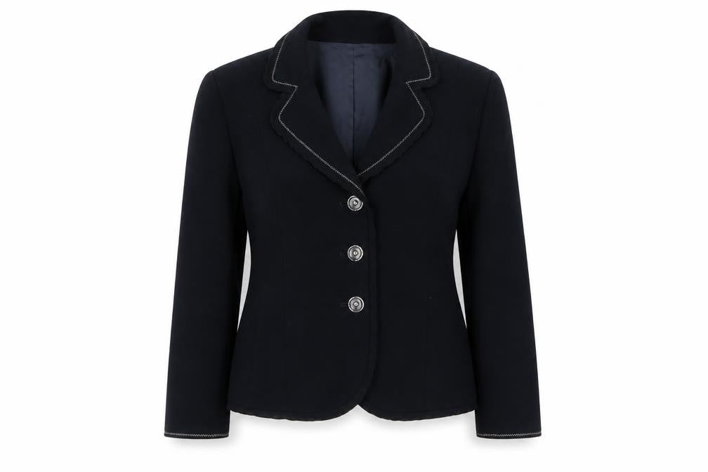Womens UK Size 14 Gold by Michael H Regular Black Blazer