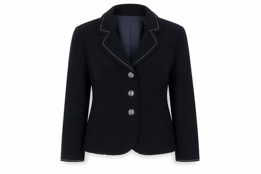 Womens UK Size 14 Gold by Michael H Regular Black Blazer