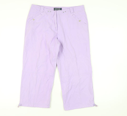 Maine New England Women's Purple Trousers Size 14
