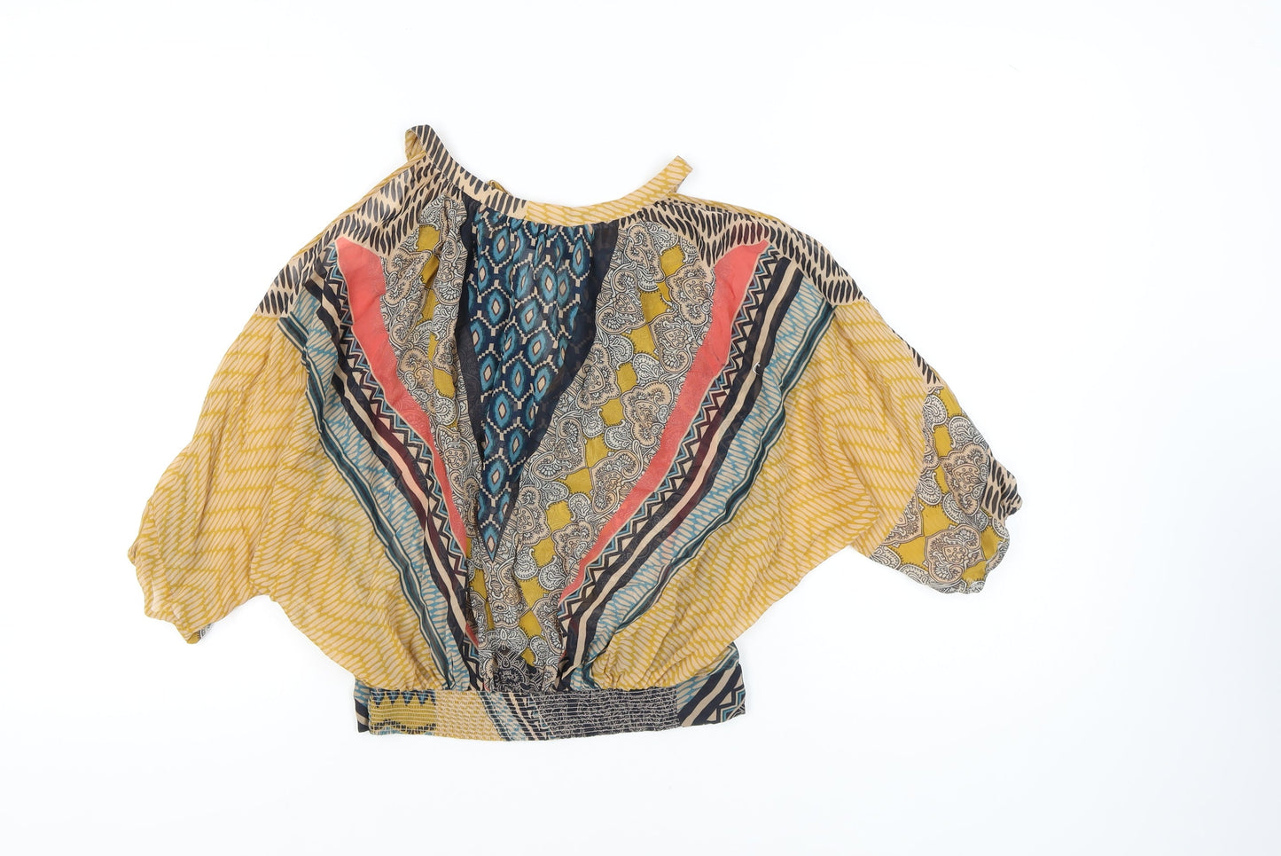 Warehouse Women's Multicoloured Geometric Blouse