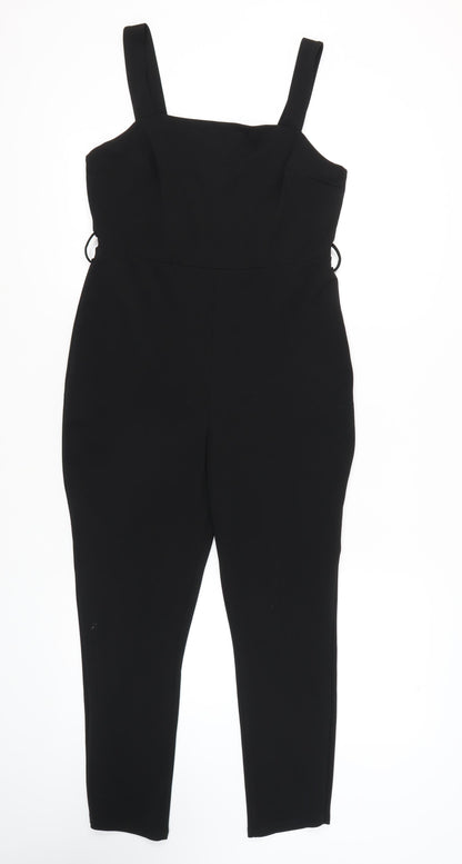 Miss Selfridge Women's Black Jumpsuit, Size 12, Casual Style