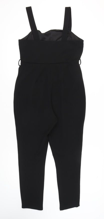 Miss Selfridge Women's Black Jumpsuit, Size 12, Casual Style