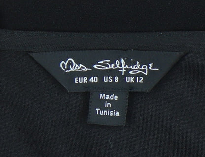Miss Selfridge Women's Black Jumpsuit, Size 12, Casual Style