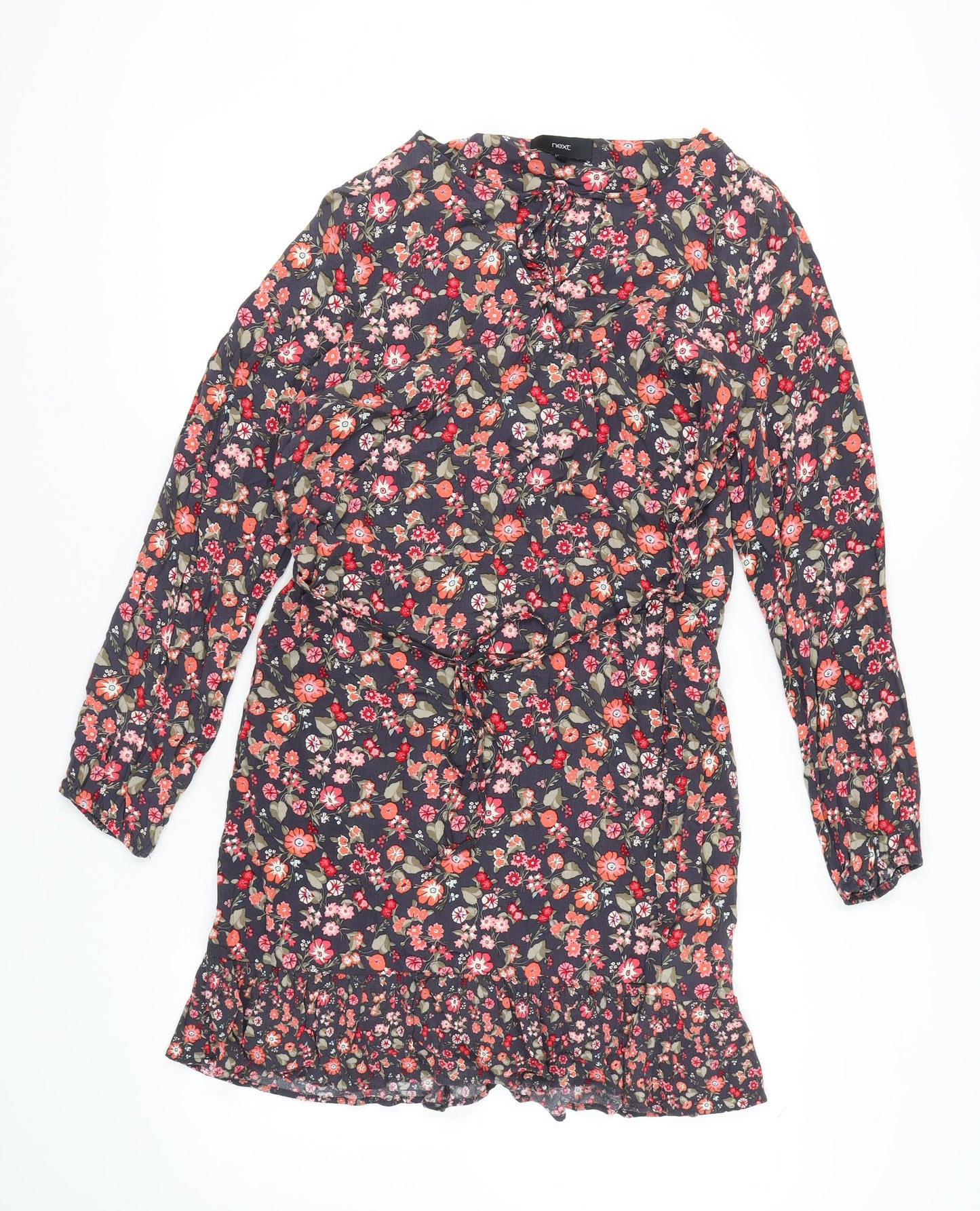 Next Womens Floral Long Sleeve Dress UK 18