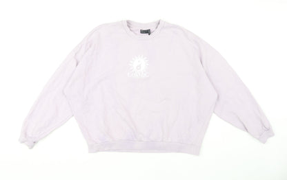 Womens UK Size 10 ASOS Design Purple Pullover Sweatshirt