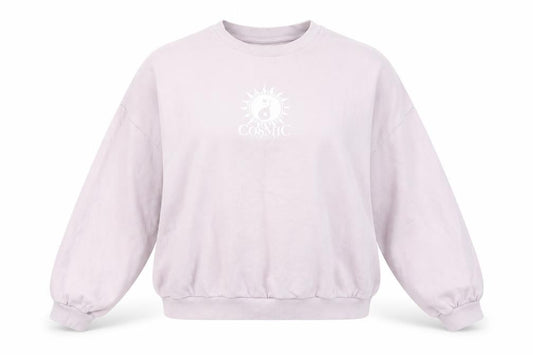 Front view of ASOS Design Women's Purple Sweatshirt, size 10