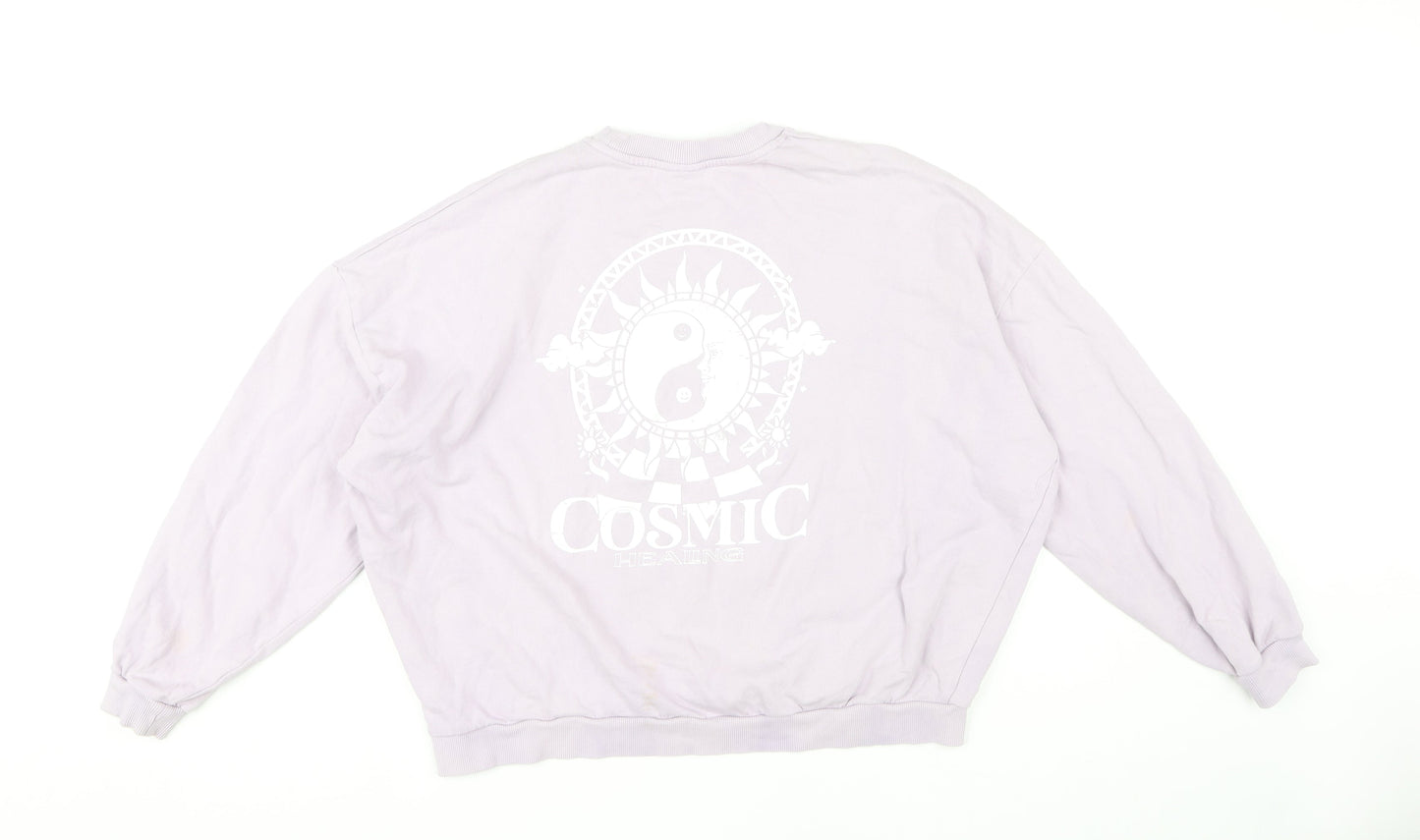 Womens UK Size 10 ASOS Design Purple Pullover Sweatshirt