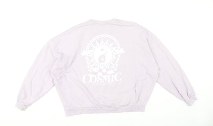 Womens UK Size 10 ASOS Design Purple Pullover Sweatshirt