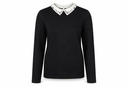 Womens UK Size 10 Warehouse Black  Blouse
