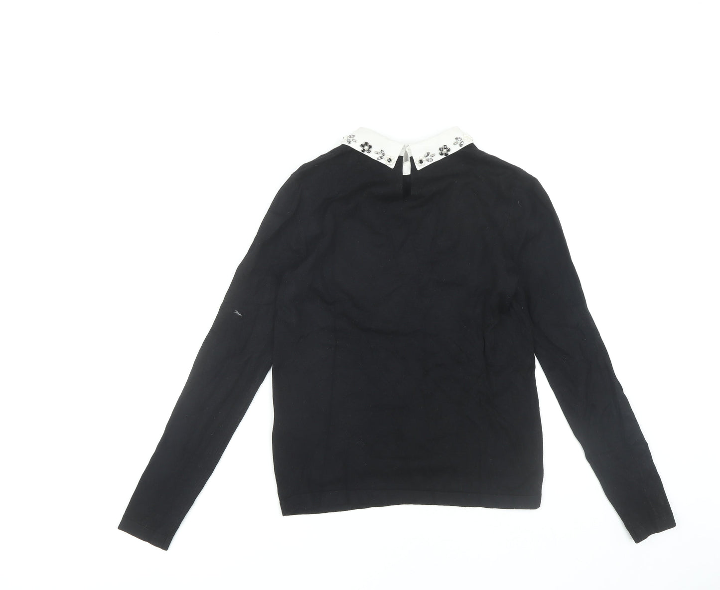 Womens UK Size 10 Warehouse Black  Blouse