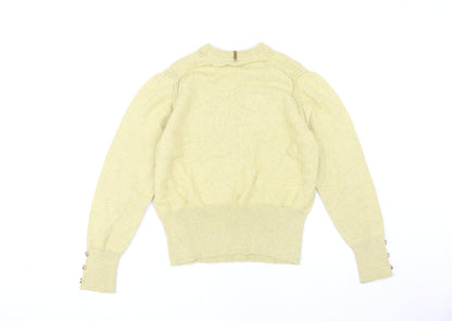 Marks and Spencer Women Yellow Pullover Jumper Size 16