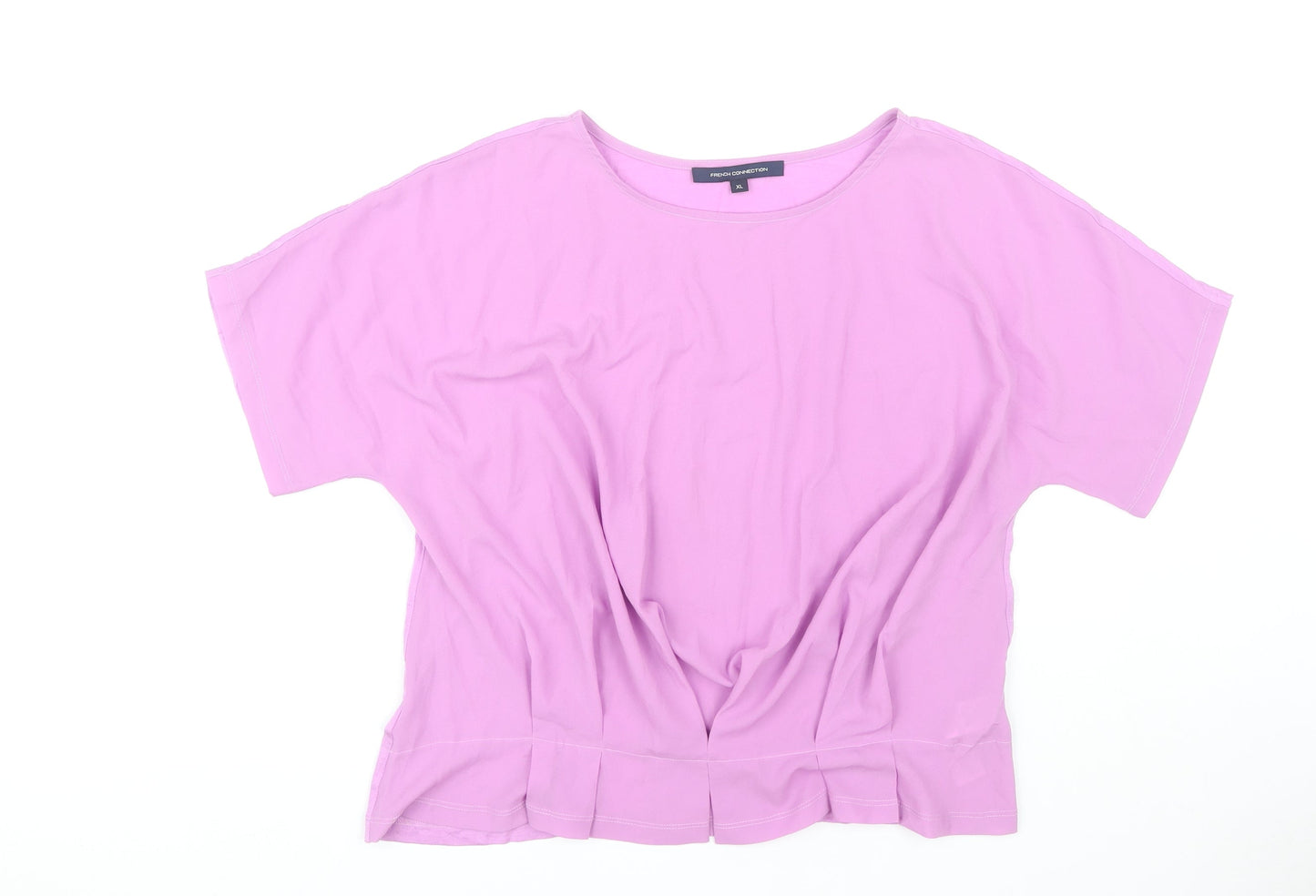 Womens UK Size XL French Connection Pink Basic Blouse