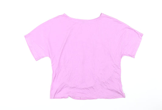 Womens UK Size XL French Connection Pink Basic Blouse