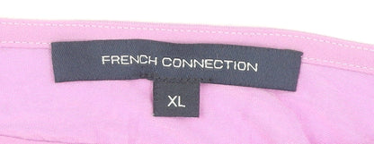 Womens UK Size XL French Connection Pink Basic Blouse