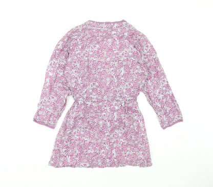 Womens UK Size 10 Sandwich Purple Tunic Blouse
