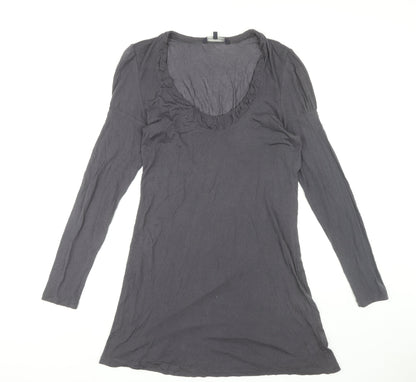 French Connection Women's Grey Shift Dress Size 16