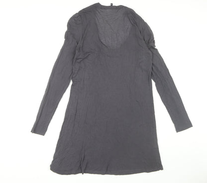 French Connection Women's Grey Shift Dress Size 16