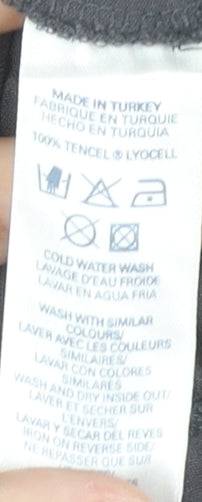 French Connection Women's Grey Shift Dress Size 16