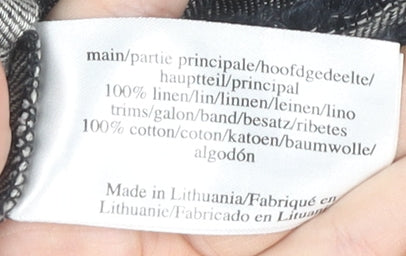 Laura Ashley Women's Grey Bow Accented Dress Size 12