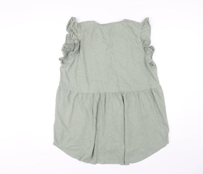 Womens UK Size 16 Fat Face Green Basic Blouse