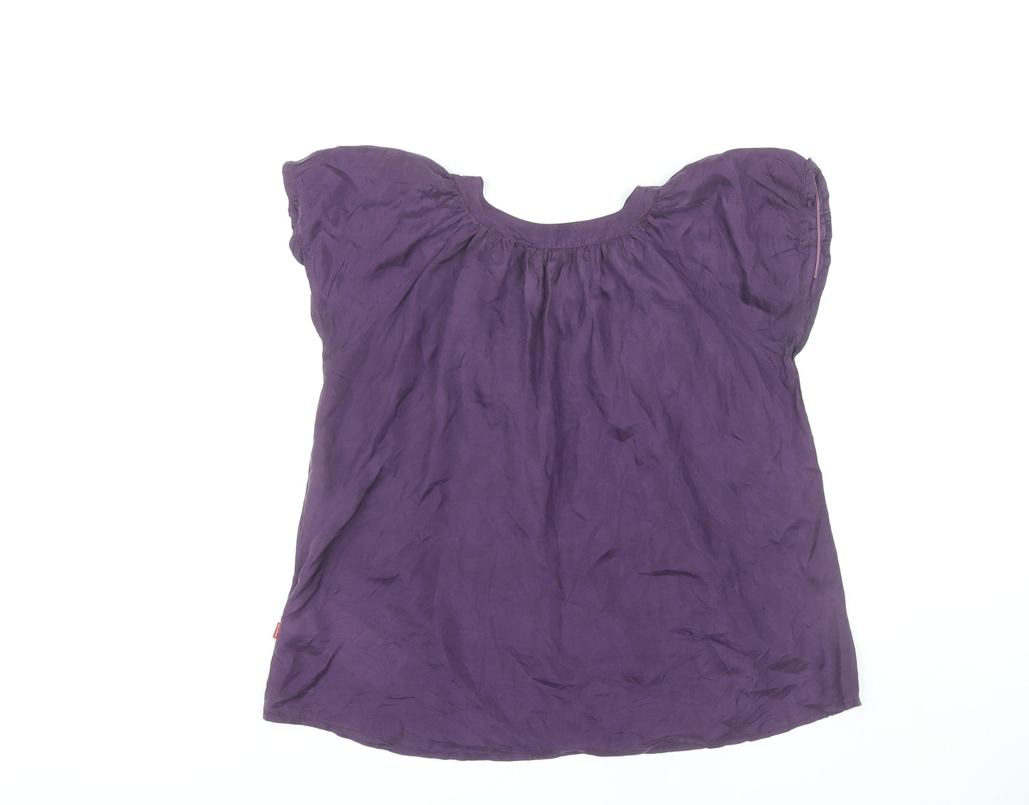Womens UK Size 4 Jackpot Purple Basic Blouse