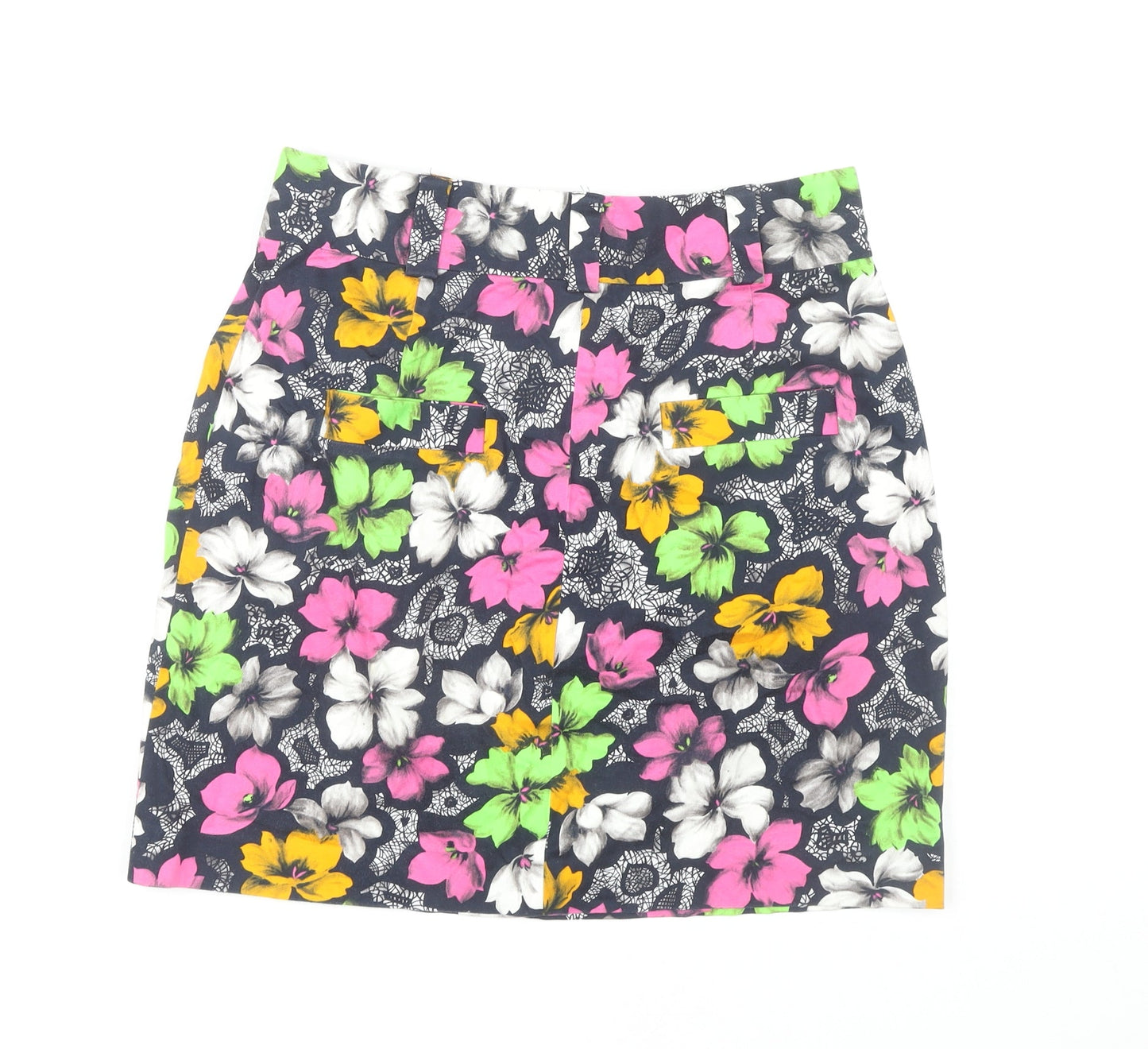 French Connection Women's Floral Pleated Skirt, Size 14