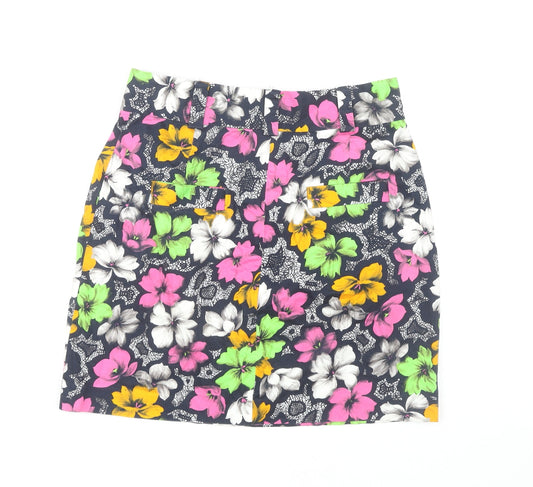 French Connection Women's Floral Pleated Skirt, Size 14