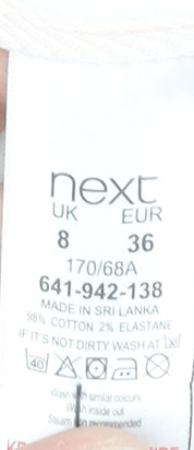 Next Women's White Chino Shorts Size 8