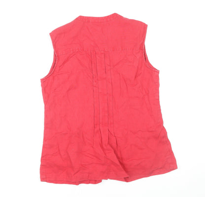 Womens UK Size 12 Principles Red Basic Blouse