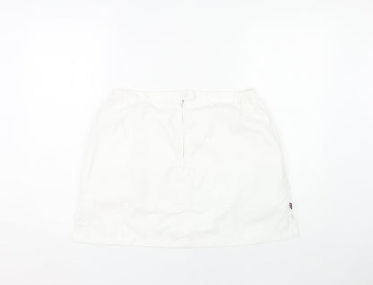 K-Swiss Women's White Skirt, Size 12, Polyester Blend