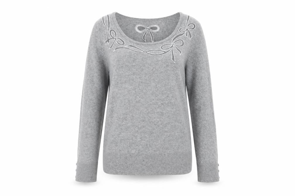 Womens UK Size 12 Per Una Grey Pullover Jumper