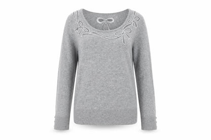 Womens UK Size 12 Per Una Grey Pullover Jumper