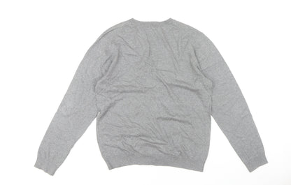 Gap Women's Grey V-Neck Cardigan, Size L