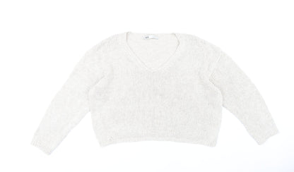 Womens UK Size M Zara Beige Pullover Jumper