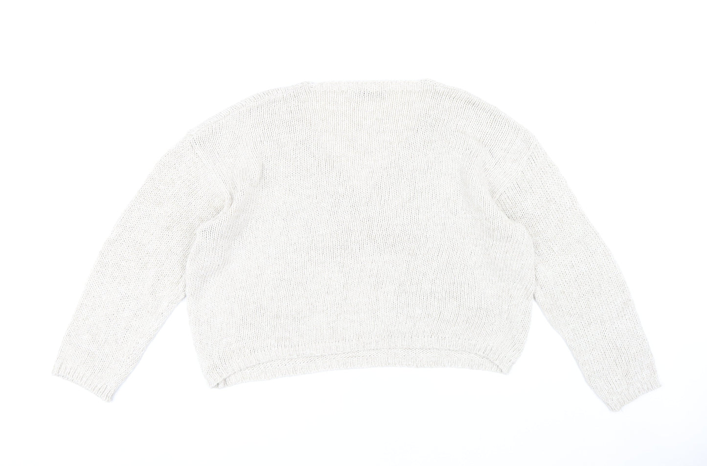 Womens UK Size M Zara Beige Pullover Jumper