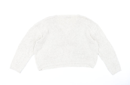 Womens UK Size M Zara Beige Pullover Jumper