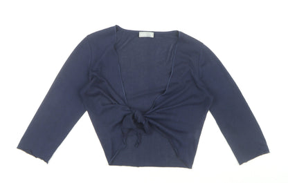 Womens UK Size 10 Marks and Spencer Blue Cardigan Jumper