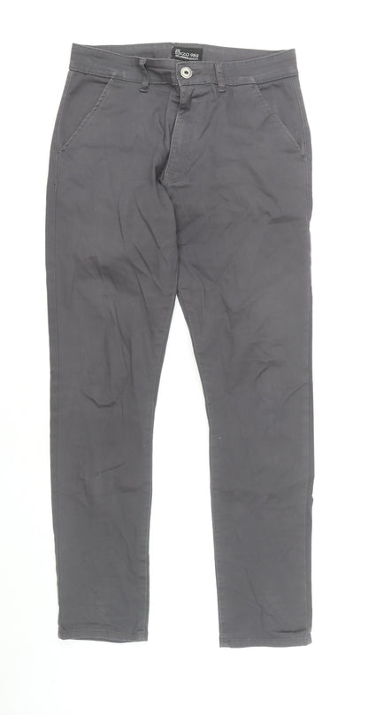 Mens UK Size 32 ZE ENZO   Grey Trousers
