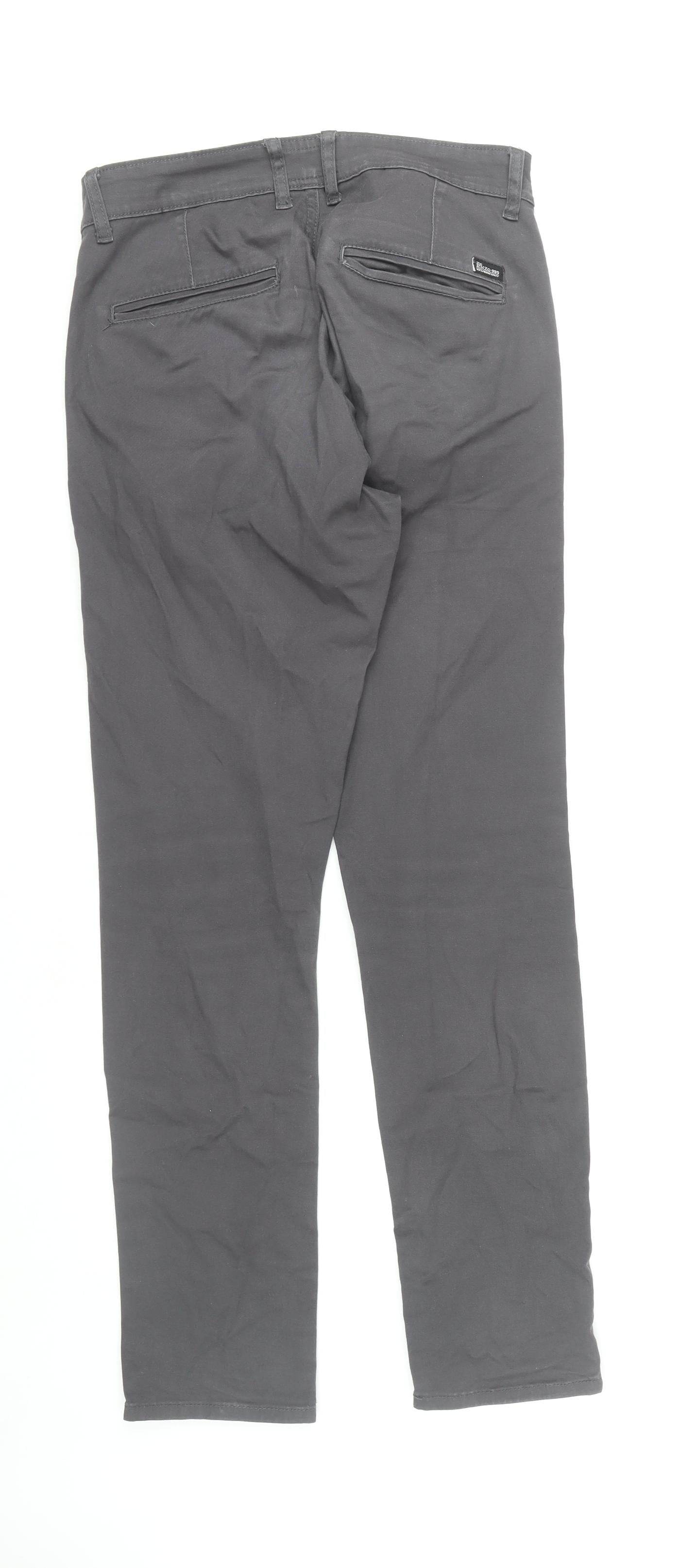 Mens UK Size 32 ZE ENZO   Grey Trousers
