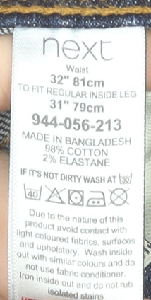 Mens UK Size 32 NEXT  Skinny Blue Jeans