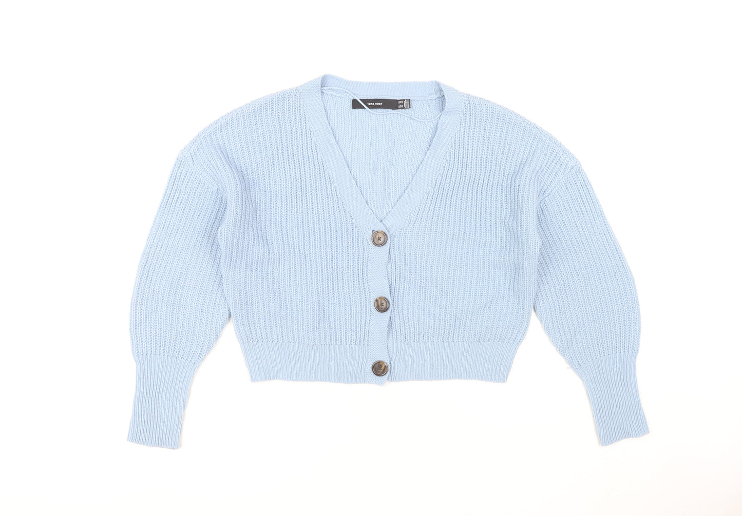 Womens UK Size XS VERO MODA Blue Cardigan Jumper