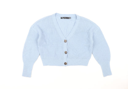 Womens UK Size XS VERO MODA Blue Cardigan Jumper