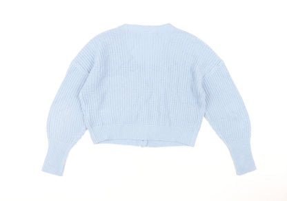 Womens UK Size XS VERO MODA Blue Cardigan Jumper