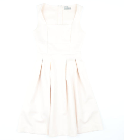 ASOS Women's Ivory Midi A-Line Dress Size 8
