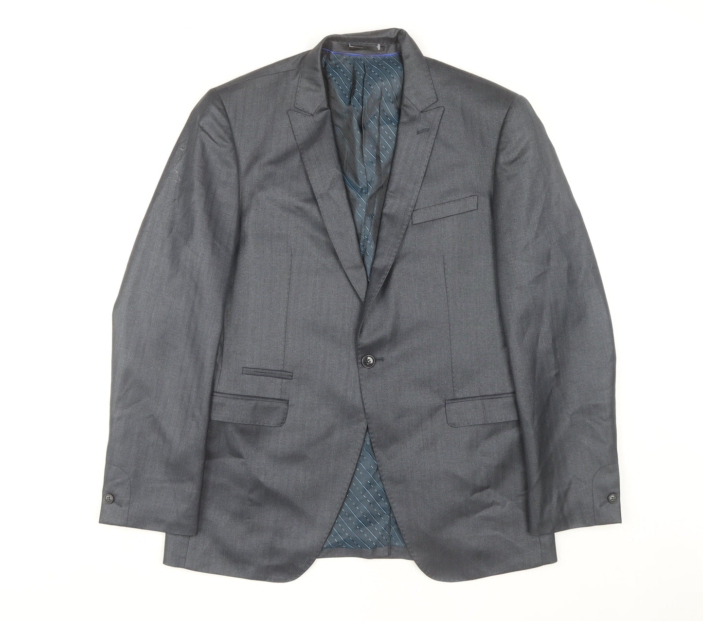 Stonebridge Collection Men's Grey Blazer, Size 40R, Business Jacket